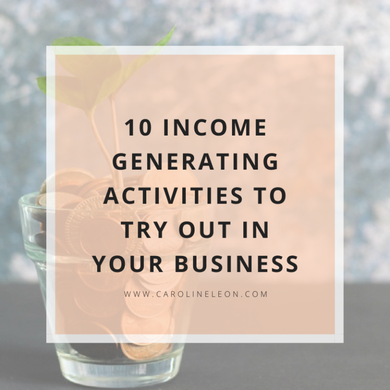 10 Income Generating Activities To Try Out In Your Business