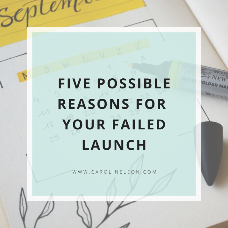 Five Possible Reasons For Your Failed Launch