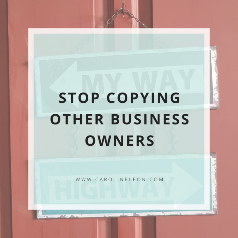 Stop Copying Other Business Owners