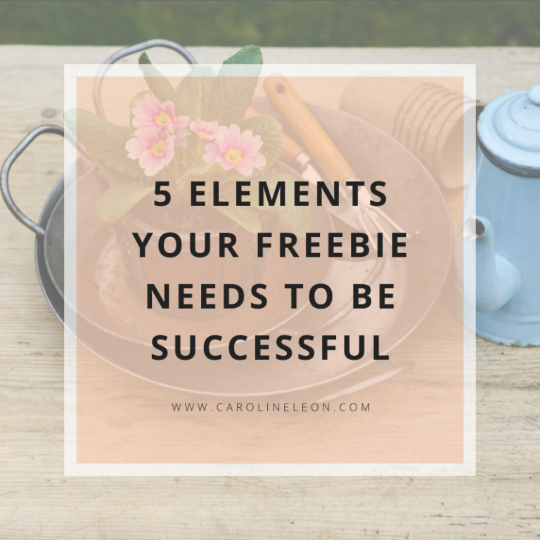 5 Elements Your Freebie Needs To Be Successful