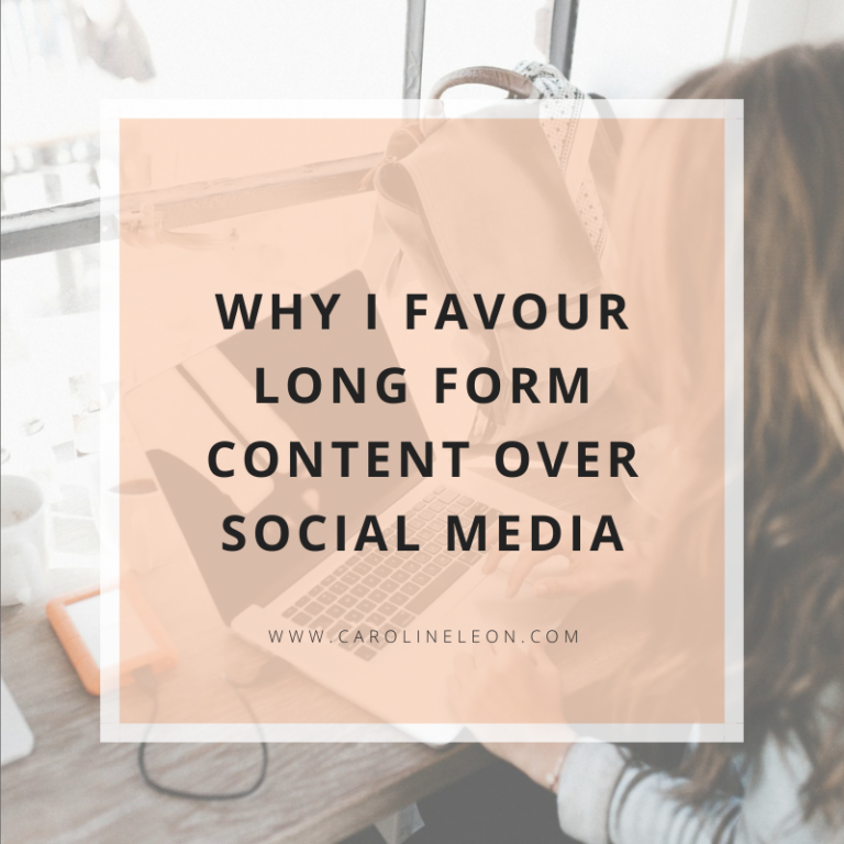 Why I Favour Long Form Content Over Social Media
