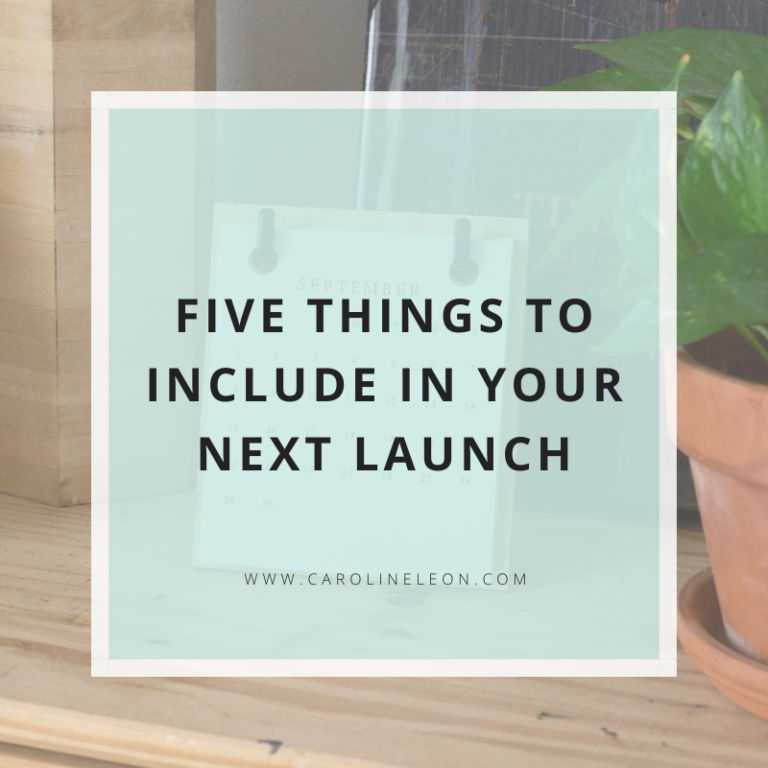Five Things To Include In Your Next Launch