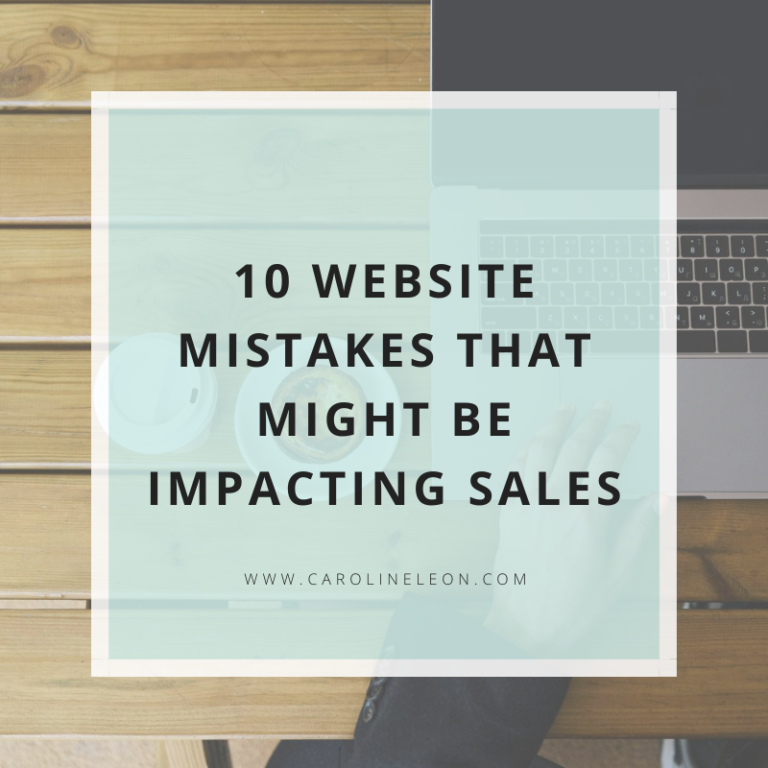 10 Website Mistakes That Might Be Impacting Sales
