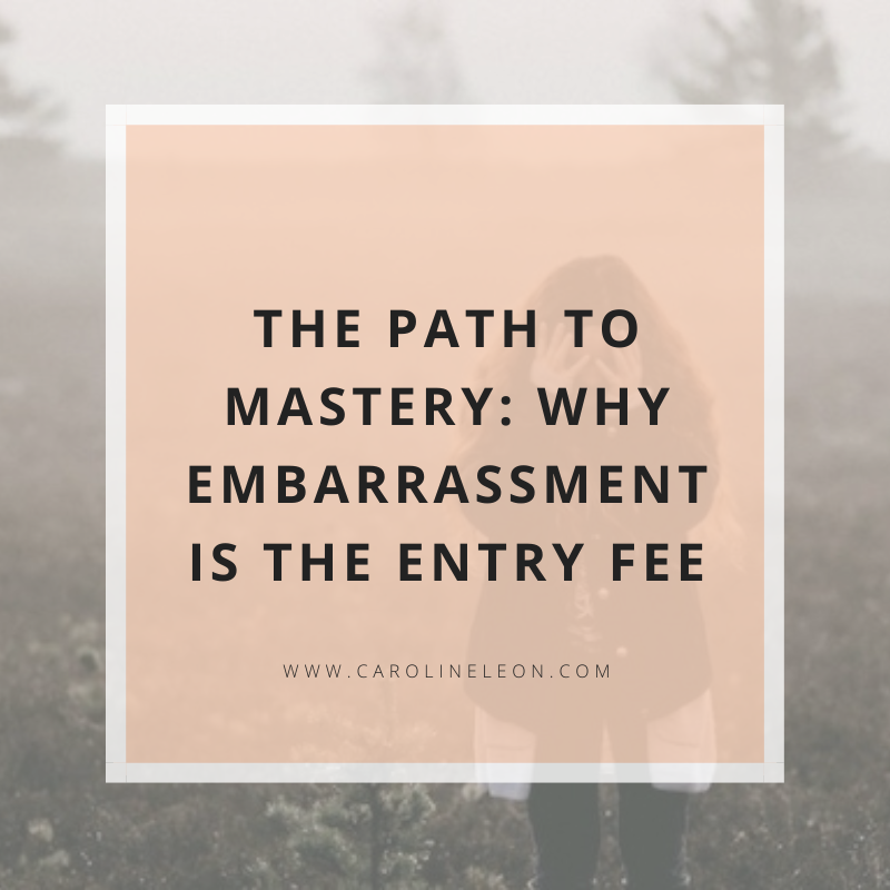 The Path to Mastery: Why Embarrassment Is the Entry Fee