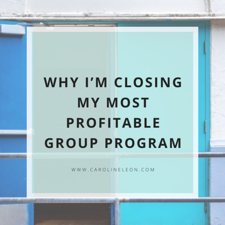 Why I’m Closing My Most Profitable Group Program